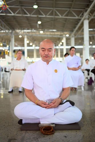 ภาพ No.222782:วันอาทิตย์ต้นเดือนที่ 4 พฤษภาคม พ.ศ. 2568 พิธีบูชาข้าวพระ ณ สภาธรรมกายสากล วัดพระธรรมกาย