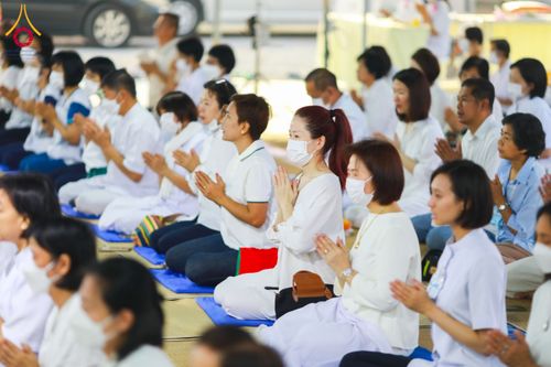 ภาพ No.117421:พิธีถวายภัตตาหารเป็นสังฆทาน แด่คณะพระธรรมยาตรา วันที่ 23 มกราคม พ.ศ. 2567 ณ อนุสรณ์สถานบางปลา อ.บางเลน จ.นครปฐม