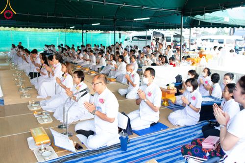 ภาพ No.109192:พิธีถวายภัตตาหารเป็นสังฆทาน แด่คณะพระธรรมยาตราฯ วันที่ 10 มกราคม พ.ศ. 2567 ณ อนุสรณ์สถานคลองบางนางแท่น อ.สามพราน จ.นครปฐม