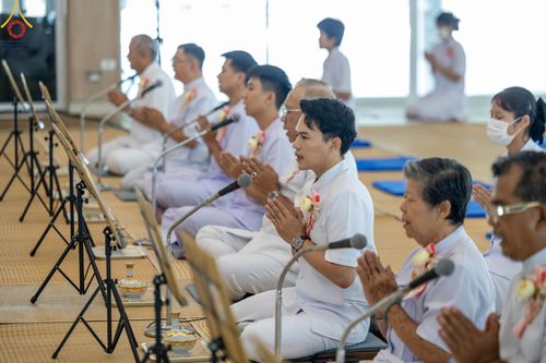 ภาพ No.127778:พิธีถวายภัตตาหารเป็นสังฆทาน แด่คณะพระธรรมยาตราฯ ในโครงการธรรมยาตราอัญเชิญพระบรมสารีริกธาตุ ประดิษฐาน ณ มหารัตนเจดีย์สิริปทุมสวรรค์ อ.บางกล่ำ จ.สงขลา วันที่ 8 มีนาคม พ.ศ. 2567