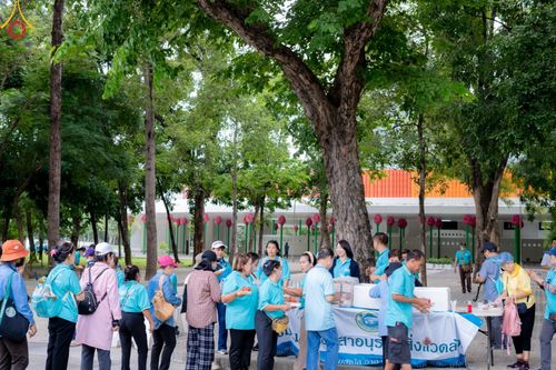 ภาพ No.145969:ชมรมจิตอาสาอนุรักษ์สิ่งแวดล้อม รับบุญทำความสะอาดบริเวณโบสถ์พระไตรปิฎก วัดพระธรรมกาย จ.ปทุมธานี วันที่ 25 กรกฎาคม พ.ศ. 2567