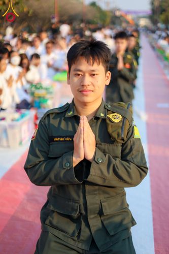 ภาพ No.208667:ตักบาตรพระ 1,743 รูป ครบรอบ 743 ปี นครน่าน ถวายเป็นพุทธบูชา น้อมบุญกุศลอุทิศให้บรรพบุรุษ วันอาทิตย์ ที่ 16 กุมภาพันธ์ พ.ศ. 2568 ณ ถนนคนเดินข่วงเมืองน่าน ต.ในเวียง อ.เมือง จ.น่าน