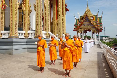 ภาพ No.66962:พิธีอุปสมบทวัดละหาร อ.บางบัวทอง    จ.นนทบุรี รับบุญจัดงานโดย สำนักต่างประเทศ เมื่อวันที่ 7 ธันวาคม พ.ศ. 2565