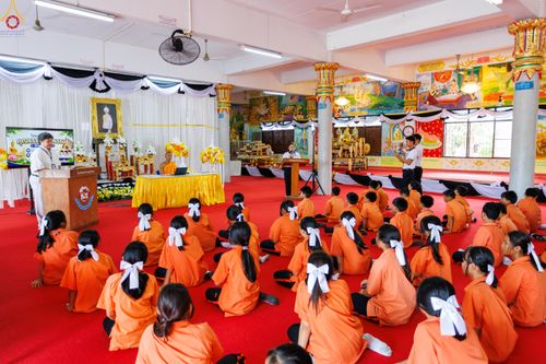 ภาพ No.338465:วันที่ 2-3 กรกฎาคม พ.ศ.2569 โครงการอบรมคุณธรรม จริยธรรมและความดีสากล ประจำปีการศึกษา2569 นักเรียนกว่า 150 คน  ณ วัดราษฎร์บูรณะ (วัดบางปลา) ต.บางปลา อ.บางพลี จ.สมุทรปราการ