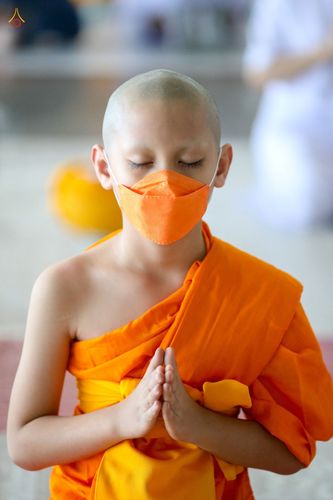 ภาพ No.44417:ประมวลภาพพิธีบรรพชา และพิธีถวายบาตร โครงการบวชภาคฤดูร้อน พ.ศ. 2565