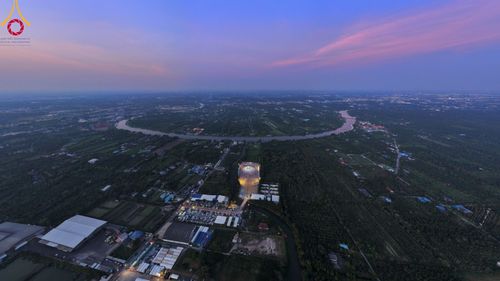 ภาพ No.108035:พิธีต้อนรับพระธรรมยาตรา ในโครงการธรรมยาตรากตัญญูบูชา มหาปูชนียาจารย์ พระมงคลเทพมุนี(สด จนฺทสโร) พระผู้ปราบมาร อนุสรณ์สถาน 7 แห่ง ปีที่ 12 วันที่ 7 มกราคม พ.ศ. 2567 ณ อนุสรณ์สถานคลองบางนางแท่น  อ.สามพราน จ.นครปฐม