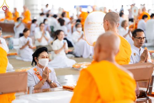 ภาพ No.58612:พิธีบุพเปตพลี ครั้งที่ 149 ร่วมอุทิศบุญแด่หมู่ญาติที่ล่วงลับไปแล้ว และสืบทอดอายุพระพุทธศาสนา วันอังคารที่ 23 เมษายน พ.ศ. 2567 (วันพระ ขึ้น 15 ค่ำ เดือน 5) ณ หอฉันคุณยายอาจารย์ฯ วัดพระธรรมกาย