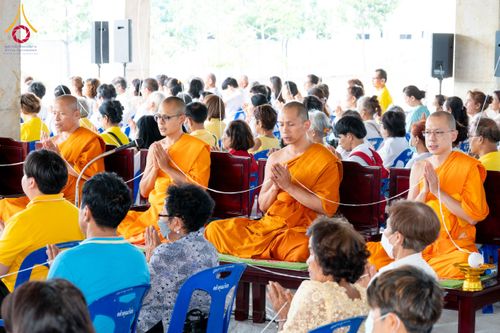 ภาพ No.152604:พิธีเททองหล่อพระพุทธรูปประจำสัตตมหาสถาน ธรรมอุทยานอุโบสถวัดสายสุวพรรณ - กิจกรรมปลูกต้นไม้เฉลิมพระเกียรติ พระบาทสมเด็จพระเจ้าอยู่หัว วันที่ 26 กรกฎาคม พ.ศ. 2567