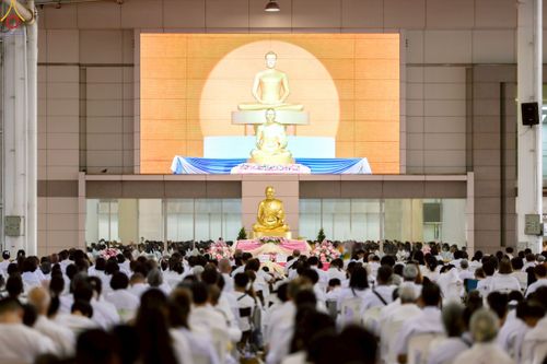 ภาพ No.243605:วันอาทิตย์ที่ 7 กันยายน พ.ศ. 2568 พิธีบูชาครูผู้ค้นพบวิชชาธรรมกาย , พิธีบูชาข้าวพระ ณ สภาธรรมกายสากล วัดพระธรรมกาย