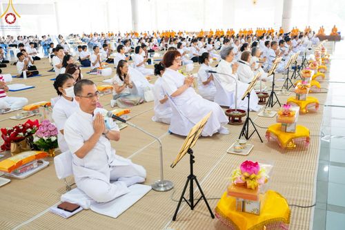 ภาพ No.212650:วันพฤหัสบดีที่ 20 มีนาคม พ.ศ. 2568 พิธีเจริญพระพุทธมนต์ เนื่องในอายุวัฒนมงคลครบ 74 ปี พระภาวนาธรรมวิเทศ วิ. (ภูเบศ ฌานาภิญโญ) ณ หอฉันคุณยายฯ วัดพระธรรมกาย