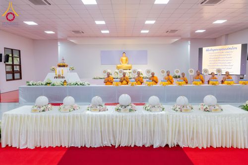ภาพ No.294223:วันอาทิตย์ที่ 14 ธันวาคม พ.ศ.2568 พิธีเจริญพระพุทธมนต์สมโภชดวงแก้วลูกนิมิตเอก และดวงแก้วนิมิตปฏิบัติธรรม อัญเชิญประดิษฐาน  ณ วัดพระธรรมกายในประเทศสหรัฐอเมริกาและประเทศเยอรมนี 7 แห่ง ณ อาคารปลูกศรัทธา 2 วัดพระธรรมกาย