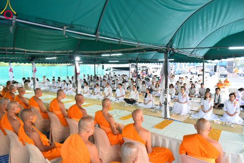 ภาพ No.109189:พิธีถวายภัตตาหารเป็นสังฆทาน แด่คณะพระธรรมยาตราฯ วันที่ 10 มกราคม พ.ศ. 2567 ณ อนุสรณ์สถานคลองบางนางแท่น อ.สามพราน จ.นครปฐม