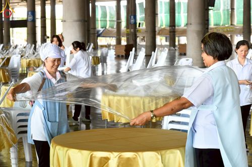 ภาพ No.218632:วันพฤหัสบดีที่ 17 เมษายน พ.ศ. 2568 การเตรียมงานในลานธรรม , สภาธรรมกายสากล , วิหารคด  เพื่องานวันคุ้มครองโลก 22 เมษายน พ.ศ. 2568