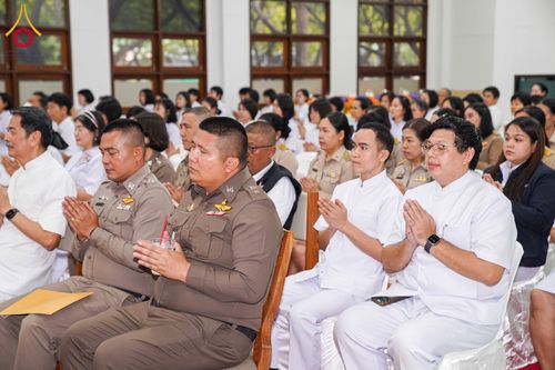 ภาพ No.315152:วันจันทร์ที่ 23 มีนาคม พ.ศ. 2569 พิธีบำเพ็ญกุศล คุณพ่อณรงค์ จินตมากุล  สิริอายุ 99 ปี 11 เดือน โยมบิดา พระครูปลัดรัตนวีรวัฒน์ (รังสฤษดิ์ อิทฺธิจินตโก) ที่ปรึกษาเจ้าคณะจังหวัดปทุมธานี เจ้าอาวาสวัดพระธรรมกาย  ณ ห้องปลูกศรัทธา 2 วัดพระธรรมกาย ปทุมธานี