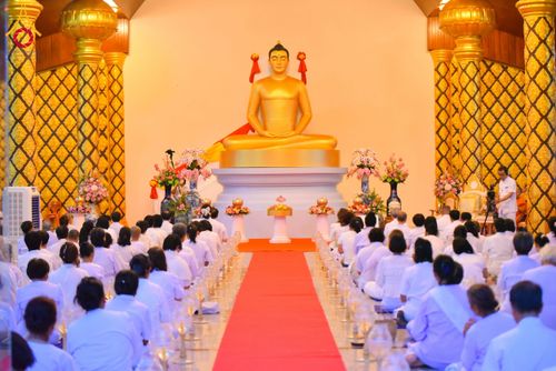 ภาพ No.210677:วันพฤหัสบดีที่ 13 มีนาคม พ.ศ. 2568  สมโภชพระประธานอุโบสถวัดป่าอุบลแก้ว จังหวัดอุบลราชธานี