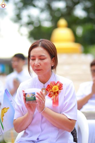 ภาพ No.238356:วันเสาร์ที่ 9 สิงหาคม พ.ศ. 2568 พิธีกลั่นแผ่นดิน โปรยทราย และจุดประทีปถวายเป็นพุทธบูชา จ.ระยอง สถาปนาองค์พระเจดีย์เพื่อสร้างสันติภาพโลก ณ ศูนย์ปฏิบัติธรรมระยอง(บ้านช่องลม) ต.บางบุตร อ.บ้านค่าย จ.ระยอง