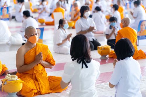 ภาพ No.44427:ประมวลภาพพิธีบรรพชา และพิธีถวายบาตร โครงการบวชภาคฤดูร้อน พ.ศ. 2565