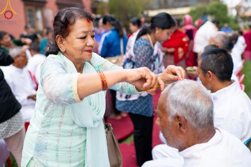 ภาพ No.313356:วันพุธที่ 11 มีนาคม พ.ศ. 2569 พิธีตัดปอยผมโครงการบรรพชาสามเณร  ณ วัดอเชศวร (Aksheswar Mahavihar) ประเทศเนปาล