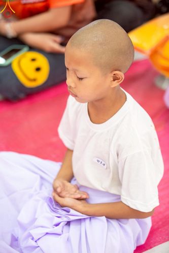 ภาพ No.216369:วันเสาร์ที่ 5 เมษายน พ.ศ. 2568 พิธีขอบรรพชา พิธีขอสรณคมน์และศีล พิธีขอนิสสัย พิธีถวายบาตร ในโครงการบรรพชาสามเณรฟื้นฟูพระพุทธศาสนาทั่วไทย  ณ วัดพระพุทธบาท ราชวรมหาวิหาร ต.ขุนโขลน อ.พระพุทธบาท จ.สระบุรี