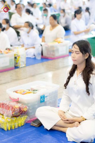 ภาพ No.223343:วันวิสาขบูชา วันอาทิตย์ที่ 11 พฤษภาคม พ.ศ. 2568 พิธีตักบาตร และปฎิบัติธรรม ณ สภาธรรมกายสากล วัดพระธรรมกาย