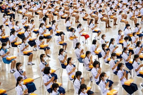 ภาพ No.89660:อบรมเชิงปฏิบัติการจัดกิจกรรมทอดกฐินสัมฤทธิ์ และพิธีมอบผ้าไตรประธานกฐินสัมฤทธิ์เด็กดี V-Star ประจำปีพุทธศักราช 2566  วันเสาร์ที่ 9 กันยายน พ.ศ. 2566 ณ สภาธรรมกายสากล วัดพระธรรมกาย จ.ปทุมธานี