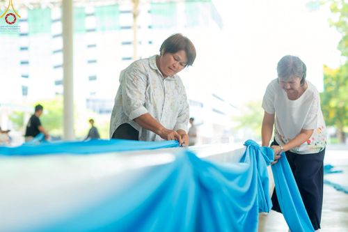 ภาพ No.218623:วันพฤหัสบดีที่ 17 เมษายน พ.ศ. 2568 การเตรียมงานในลานธรรม , สภาธรรมกายสากล , วิหารคด  เพื่องานวันคุ้มครองโลก 22 เมษายน พ.ศ. 2568