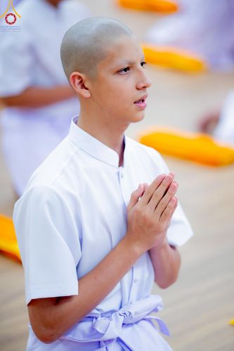 ภาพ No.215773:วันเสาร์ที่ 5 เมษายน พ.ศ. 2568 พิธีขอบรรพชา พิธีขอสรณคมน์และศีล  พิธีขอนิสสัย พิธีถวายบาตร ในโครงการบรรพชาสามเณรฟื้นฟูพระพุทธศาสนาทั่วไทย , โครงการหน่อแก้วเปรียญธรรม รุ่นที่ 13 ,  โครงการสามเณรยุวธรรมทายาท รุ่นที่ 33 , โครงการสามเณรมัชฌิมธรรมทายาท รุ่นที