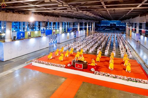 ภาพ No.241184:วันพุธที่ 27 สิงหาคม พ.ศ. 2568 พิธีฉลองชัยสวดมนต์ บทธัมมจักกัปปวัตตนสูตร ครบ 7,650,575,757 จบ ในวันธรรมชัย วัดพระธรรมกาย