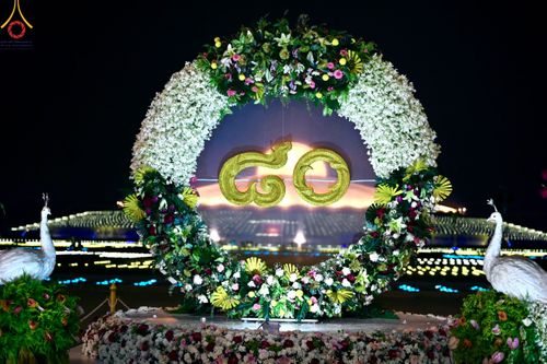 ภาพ No.59880:คณะสงฆ์และสาธุชนร่วมใจกัน สวดมนต์บทธัมมจักกัปปวัตนสูตร ครบ 6,315,808,080 จบ และจุดประทีปแปรอักษร ถวายเป็นพุทธบูชา เนื่องในวาระ "ฉลองอายุวัฒนมงคล 80 ปี หลวงพ่อธัมมชโย" ณ ลานธรรม มหารัตนวิหารคด วัดพระธรรมกาย