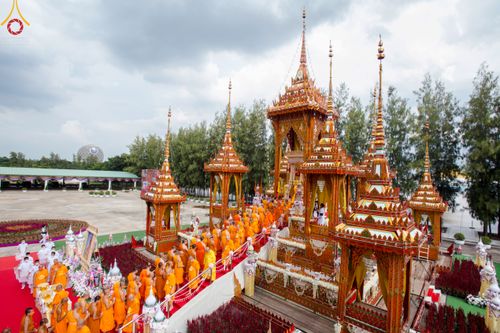 ภาพ No.48988:ประมวลภาพพิธีพระราชทานเพลิงศพ พระสุธรรมญาณวิเทศ (สุธรรม สุธมฺโม)