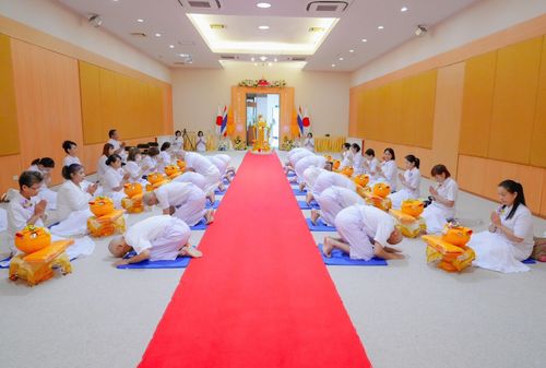 ภาพ No.147694:ภาพบรรยากาศ โครงการปฐมอุปสมบทฉลองอุโบสถ บูชาธรรมเนื่องในวาระ อายุวัฒนมงคล 80 ปีหลวงพ่อธัมมชโย ณ ศูนย์อบรมวัดพระธรรมกายอิบาราขิ พิธีตัดปอยผม ขอขมา รับบาตรผ้าไตร วันที่ 8 สิงหาคม พ.ศ. 2567