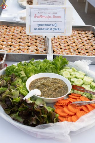 ภาพ No.188964:พิธีถวายภัตตาหารเป็นสังฆทาน แด่พระธรรมยาตรา ในโครงการธรรมยาตรา กตัญญูบูชา มหาปูชนียาจารย์ พระมงคลเทพมุนี(สด จนฺทสโร) พระผู้ปราบมาร ปีที่ 13 ณ อนุสรณ์สถานมหาวิหารพระมงคลเทพมุนี (โลตัสแลนด์) อ.สองพี่น้อง จ.สุพรรณบุรี วันที่ 4 มกราคม พ.ศ.2568