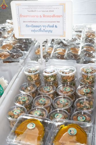 ภาพ No.189472:พิธีถวายภัตตาหารเป็นสังฆทาน แด่พระธรรมยาตรา ในโครงการธรรมยาตรา กตัญญูบูชา มหาปูชนียาจารย์ พระมงคลเทพมุนี(สด จนฺทสโร) พระผู้ปราบมาร อนุสรณ์สถาน 7 แห่ง ปีที่ 13 ณ อนุสรณ์สถานมหาวิหารพระมงคลเทพมุนี (โลตัสแลนด์) อ.สองพี่น้อง จ.สุพรรณบุรี วันที่ 5 มกราคม 2568