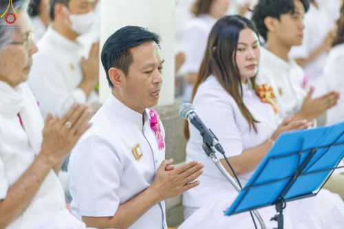 ภาพ No.189632:พิธีทอดผ้าป่าทำนุบำรุงศาสนสถาน ในโครงการธรรมยาตรา กตัญญูบูชา มหาปูชนียาจารย์ พระมงคลเทพมุนี(สด จนฺทสโร) พระผู้ปราบมาร อนุสรณ์สถาน 7 แห่ง ปีที่ 13 ณ วัดสองพี่น้อง ต.ต้นตาล อ.สองพี่น้อง จ.สุพรรณบุรี วันที่ 5 มกราคม พ.ศ. 2568