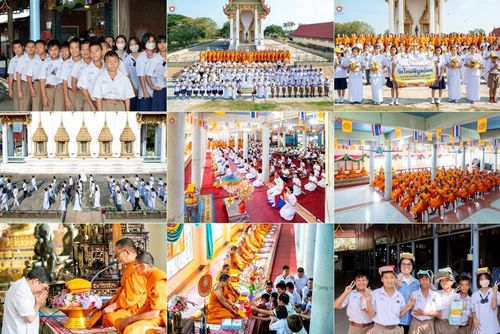 พิธีทอดผ้าป่าทำนุบำรุงศาสนสถาน ในโครงการธรรมยาตรา กตัญญูบูชา มหาปูชนียาจารย์ พระมงคลเทพมุนี(สด จนฺทสโร) พระผู้ปราบมาร อนุสรณ์สถาน 7 แห่ง ปีที่ 13 ณ วัดใหม่พิบูลย์ผล ต.บางเลน อ.สองพี่น้อง จ.สุพรรณบุรี วันที่ 5 มกราคม พ.ศ. 2568