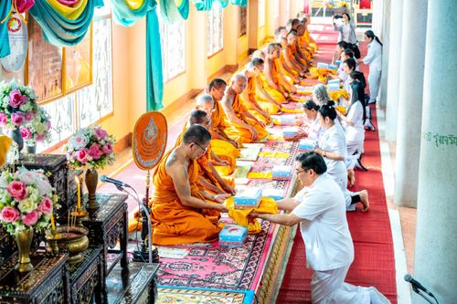 ภาพ No.189752:พิธีทอดผ้าป่าทำนุบำรุงศาสนสถาน ในโครงการธรรมยาตรา กตัญญูบูชา มหาปูชนียาจารย์ พระมงคลเทพมุนี(สด จนฺทสโร) พระผู้ปราบมาร อนุสรณ์สถาน 7 แห่ง ปีที่ 13 ณ วัดใหม่พิบูลย์ผล ต.บางเลน อ.สองพี่น้อง จ.สุพรรณบุรี วันที่ 5 มกราคม พ.ศ. 2568