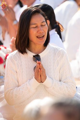 ภาพ No.196296:พิธีต้อนรับพระธรรมยาตรา ณ อนุสรณ์สถานลำดับที่ 4 สถานที่เกิดด้วยกายธรรม วัดโบสถ์(บน) ต.บางคูเวียง จ.นนทบุรี ในโครงการธรรมยาตรา กตัญญูบูชา มหาปูชนียาจารย์ พระมงคลเทพมุนี(สด จนฺทสโร) พระผู้ปราบมาร อนุสรณ์สถาน 7 แห่ง ปีที่ 13 วันที่ 15 มกราคม พ.ศ. 2568