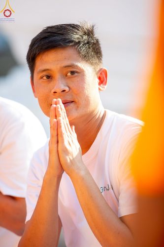 ภาพ No.196301:พิธีต้อนรับพระธรรมยาตรา ณ อนุสรณ์สถานลำดับที่ 4 สถานที่เกิดด้วยกายธรรม วัดโบสถ์(บน) ต.บางคูเวียง จ.นนทบุรี ในโครงการธรรมยาตรา กตัญญูบูชา มหาปูชนียาจารย์ พระมงคลเทพมุนี(สด จนฺทสโร) พระผู้ปราบมาร อนุสรณ์สถาน 7 แห่ง ปีที่ 13 วันที่ 15 มกราคม พ.ศ. 2568