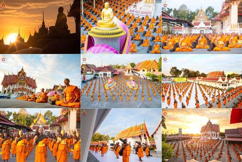 พระธรรมยาตราปฏิบัติธรรม และถ่ายภาพหมู่ประวัติศาสตร์ ณ วัดโบสถ์(บน) ตำบลบางคูเวียง อำเภอบางกรวย จังหวัดนนทบุรี ในโครงการธรรมยาตรา กตัญญูบูชา มหาปูชนียาจารย์ พระมงคลเทพมุนี(สด จนฺทสโร) พระผู้ปราบมาร อนุสรณ์สถาน 7 แห่ง ปีที่ 13 วันที่ 18 มกราคม พ.ศ. 2568