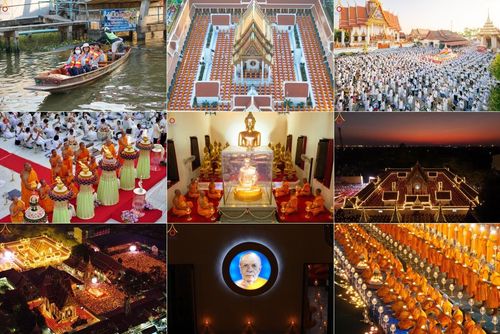 พิธีจุดประทีปถวายเป็นพุทธบูชา และบูชาธรรมมหาปูชนียาจารย์ ณ วัดโบสถ์(บน) ตำบลบางคูเวียง อำเภอบางกรวย จังหวัดนนทบุรี ในโครงการธรรมยาตรา กตัญญูบูชา มหาปูชนียาจารย์ พระมงคลเทพมุนี(สด จนฺทสโร) พระผู้ปราบมาร อนุสรณ์สถาน 7 แห่ง ปีที่ 13 วันที่ 18 มกราคม พ.ศ. 25