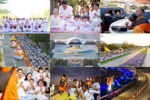 พิธีต้อนรับพระธรรมยาตรา ณ อนุสรณ์สถานลำดับที่ 7 สถานที่ขยายวิชชาธรรมกาย วัดพระธรรมกาย ต.คลองสาม อ.คลองหลวง จ.ปทุมธานี ในโครงการธรรมยาตรา กตัญญูบูชา มหาปูชนียาจารย์ พระมงคลเทพมุนี(สด จนฺทสโร) พระผู้ปราบมาร อนุสรณ์สถาน 7 แห่ง ปีที่ 13 วันที่ 26 มกราคม 2568