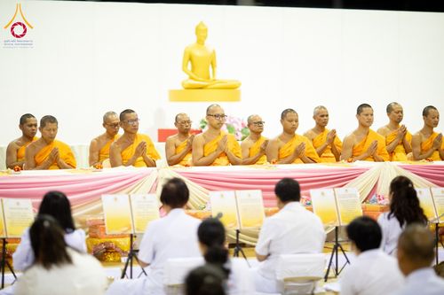 ภาพ No.202851:พิธีถวายภัตตาหารเป็นสังฆทาน แด่พระธรรมยาตรา ณ วัดพระธรรมกาย ตำบลคลองสาม อำเภอคลองหลวง จังหวัดปทุมธานี ในโครงการธรรมยาตรา กตัญญูบูชา มหาปูชนียาจารย์ พระมงคลเทพมุนี(สด จนฺทสโร) พระผู้ปราบมาร อนุสรณ์สถาน 7 แห่ง ปีที่ 13 วันที่ 28 มกราคม พ.ศ. 2568