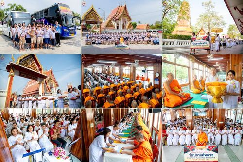 พิธีทอดผ้าป่าทำนุบำรุงศาสนสถาน ณ วัดปรางค์หลวง ตำบลบางม่วง อำเภอบางใหญ่ จังหวัดนนทบุรี ในโครงการธรรมยาตรา กตัญญูบูชา มหาปูชนียาจารย์ พระมงคลเทพมุนี(สด จนฺทสโร) พระผู้ปราบมาร อนุสรณ์สถาน 7 แห่ง ปีที่ 13 วันที่ 29 มกราคม พ.ศ. 2568