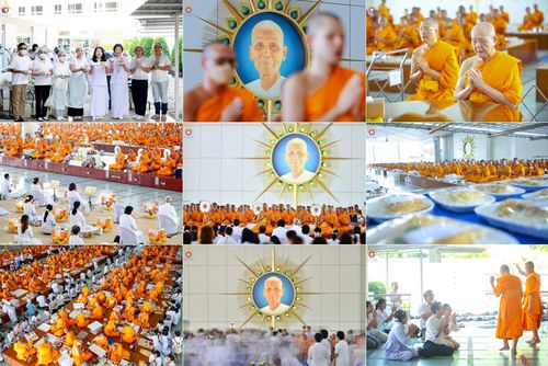 พิธีสวดพระพุทธมนต์ และถวายภัตตาหารเมนูสวรรค์แด่พระภิกษุ สามเณร วันจันทร์ที่ 3 กุมภาพันธ์ พ.ศ. 2568 ณ หอฉันคุณยายอาจารย์ฯ วัดพระธรรมกาย