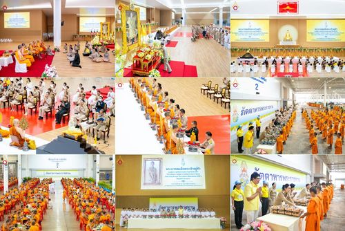 พระบาทสมเด็จพระเจ้าอยู่หัว ทรงมีพระราชศรัทธาทรงพระกรุณาโปรดเกล้าฯ ให้บำเพ็ญพระราชกุศลถวายภัตตาหารพระราชทาน การสอบบาลีสนามหลวง ณ วัดพระธรรมกาย ย อ.คลองหลวง จ.ปทุมธานี วันที่ 23-24 กุมภาพันธ์ พ.ศ. 2568