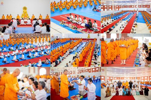 วันพฤหัสบดีที่ 6 มีนาคม พ.ศ. 2568 ตักบาตรฉลองสามเณรใหม่ โครงการบรรพชาสามเณรท้องถิ่นชาวเนปาล 500 รูป ณ ลุมพินี ประเทศเนปาล