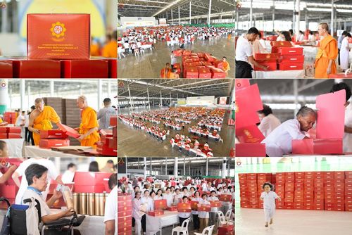 วันที่ 15 มีนาคม พ.ศ. 2568  บุญบรรจุกล่องไทยธรรม เพื่อถวายแด่พระสังฆาธิการ 40,000 กว่าวัดทั่วไทย ในวันคุ้มครองโลก 22 เมษายน พ.ศ. 2568