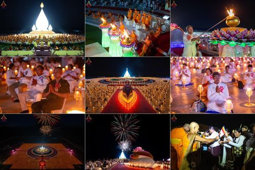 วันอาทิตย์ที่ 16 มีนาคม พ.ศ. 2568 พิธีจุดประทีปถวายเป็นพุทธบูชา ฉลองปทุมเจดีย์ (เจดีย์พระพุทธเจ้า 5 พระองค์) ณ ศูนย์อบรมเยาวชนปัตตานี