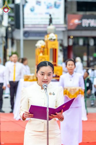 ภาพ No.211742:วันอาทิตย์ที่ 9 มีนาคม พ.ศ. 2568 พ่อเมืองโคราชจัดตักบาตรพระหมื่น ทำบุญเมือง 557 ปี