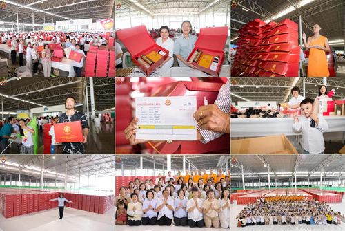 วันพุธที่ 19 มีนาคม พ.ศ. 2568 การบรรจุไทยธรรมลงกล่องสำเร็จ 43,500 กล่อง เพื่อถวายแด่พระสังฆาธิการ 40,000 กว่าวัดทั่วไทย ในวันคุ้มครองโลก 22 เมษายน พ.ศ. 2568 ณ บ้านแก้วเรือนทองคุณยายฯ วัดพระธรรมกาย